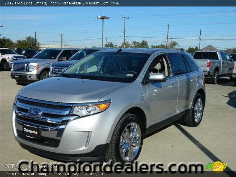 Ingot Silver Metallic / Medium Light Stone 2012 Ford Edge Limited
