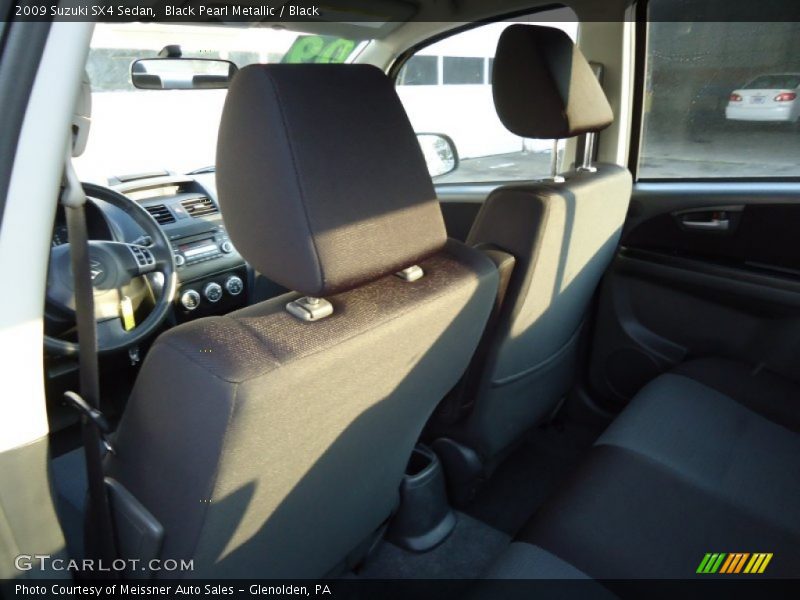 Black Pearl Metallic / Black 2009 Suzuki SX4 Sedan