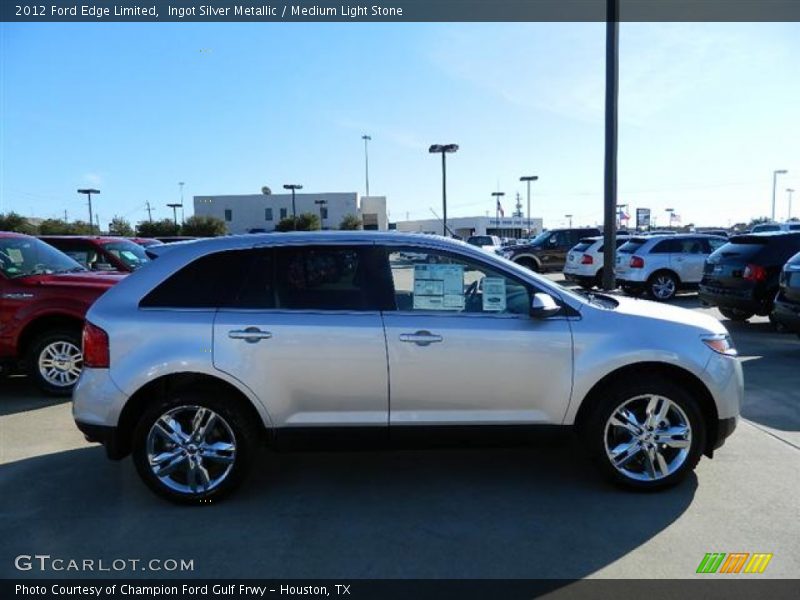 Ingot Silver Metallic / Medium Light Stone 2012 Ford Edge Limited