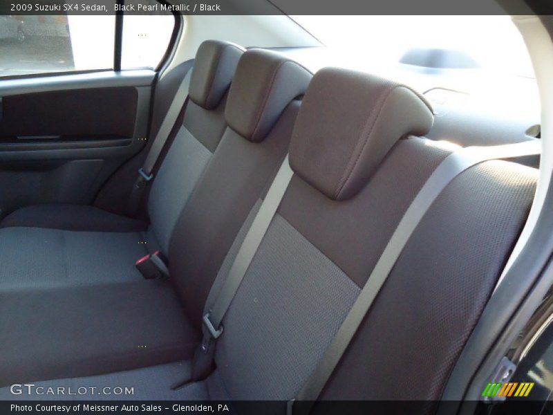 Black Pearl Metallic / Black 2009 Suzuki SX4 Sedan