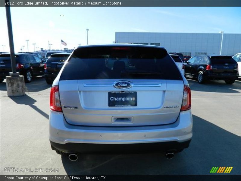 Ingot Silver Metallic / Medium Light Stone 2012 Ford Edge Limited