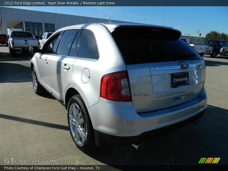 Ingot Silver Metallic / Medium Light Stone 2012 Ford Edge Limited