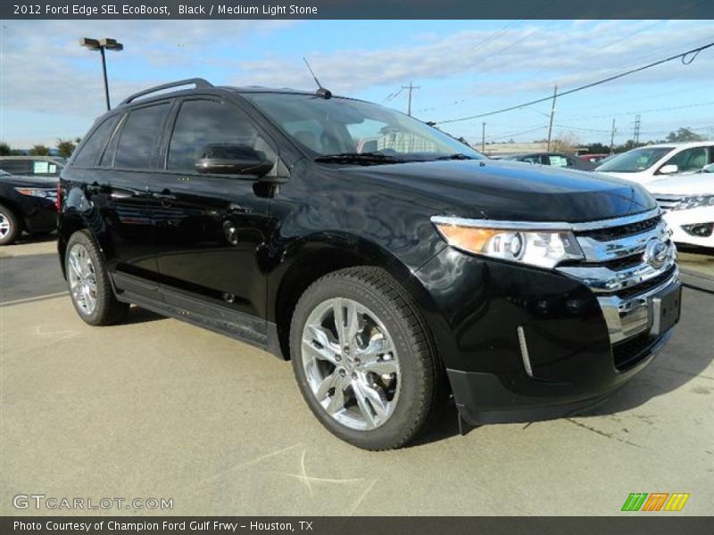 Black / Medium Light Stone 2012 Ford Edge SEL EcoBoost