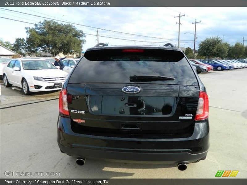 Black / Medium Light Stone 2012 Ford Edge SEL EcoBoost