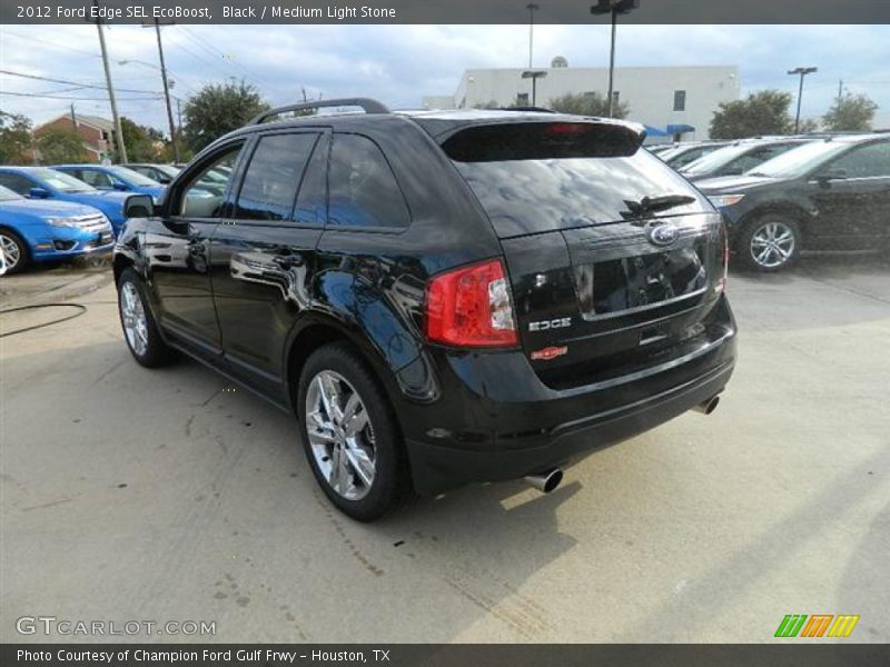 Black / Medium Light Stone 2012 Ford Edge SEL EcoBoost