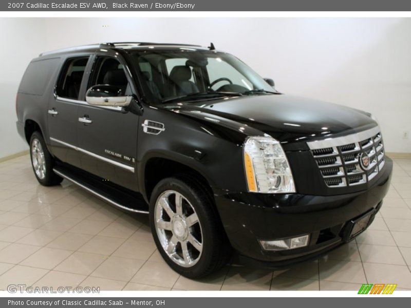 Black Raven / Ebony/Ebony 2007 Cadillac Escalade ESV AWD