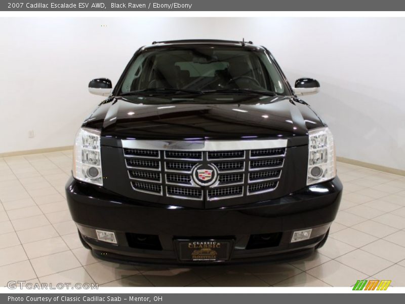 Black Raven / Ebony/Ebony 2007 Cadillac Escalade ESV AWD