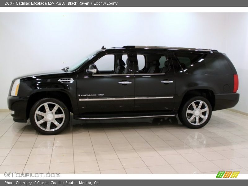 Black Raven / Ebony/Ebony 2007 Cadillac Escalade ESV AWD