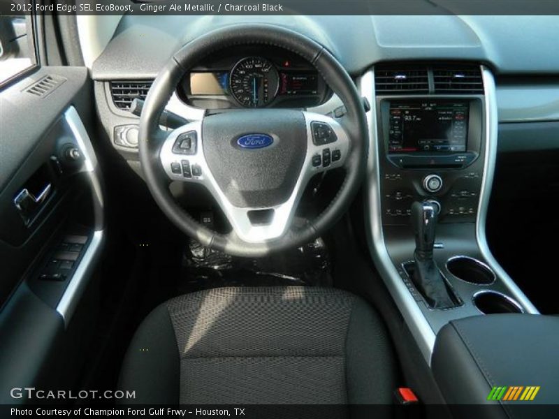 Ginger Ale Metallic / Charcoal Black 2012 Ford Edge SEL EcoBoost
