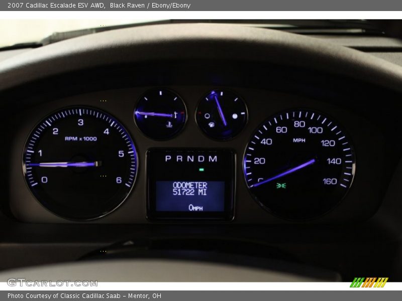 Black Raven / Ebony/Ebony 2007 Cadillac Escalade ESV AWD