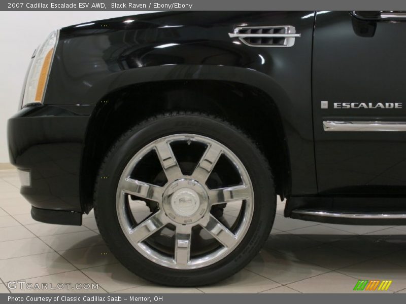Black Raven / Ebony/Ebony 2007 Cadillac Escalade ESV AWD