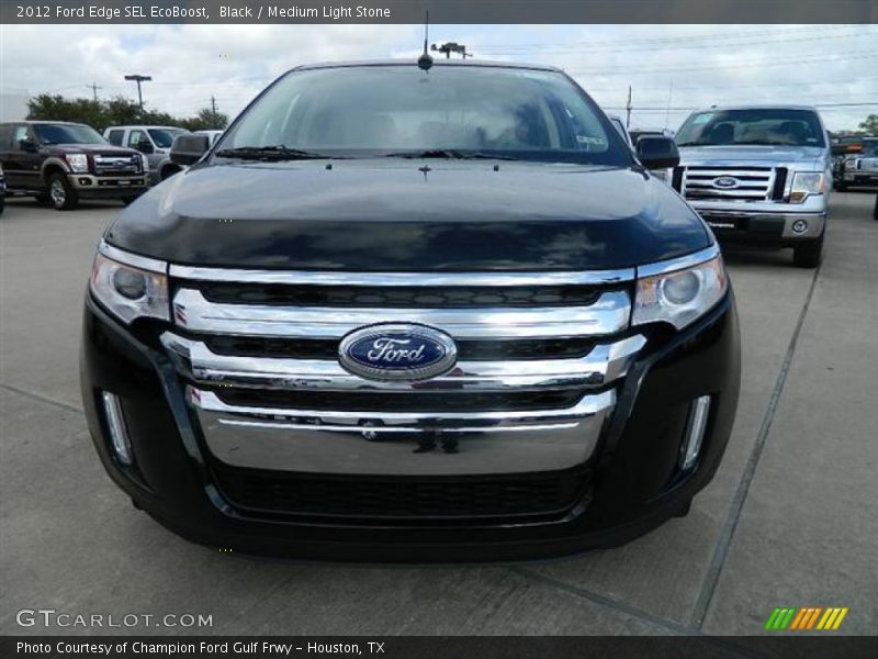 Black / Medium Light Stone 2012 Ford Edge SEL EcoBoost