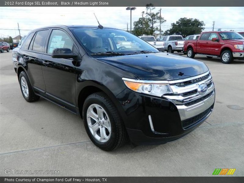 Black / Medium Light Stone 2012 Ford Edge SEL EcoBoost