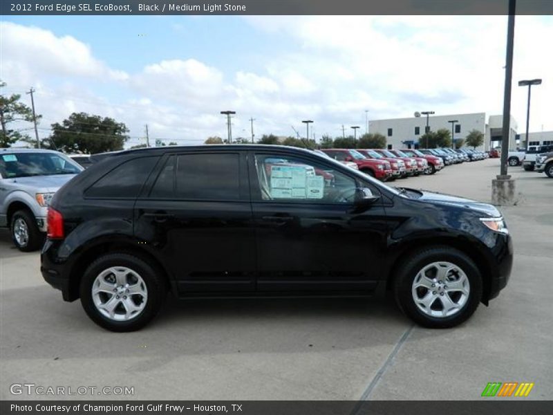 Black / Medium Light Stone 2012 Ford Edge SEL EcoBoost