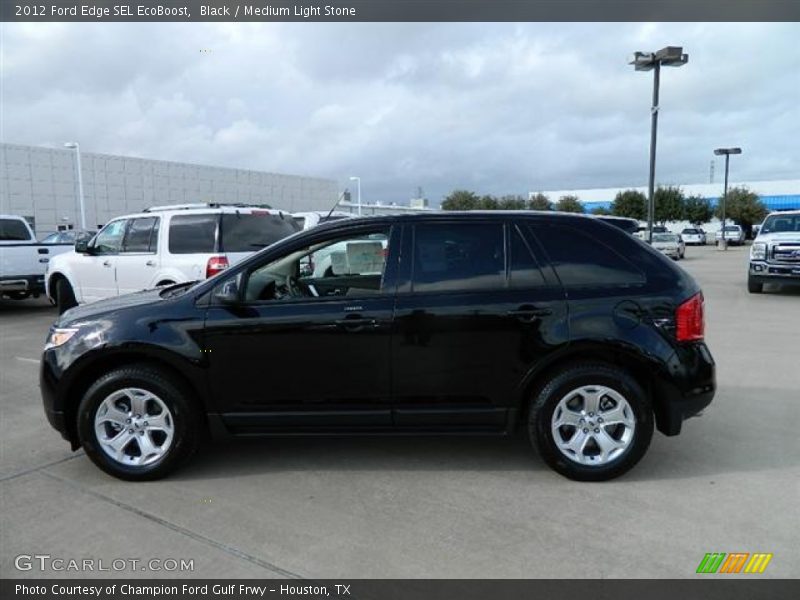 Black / Medium Light Stone 2012 Ford Edge SEL EcoBoost