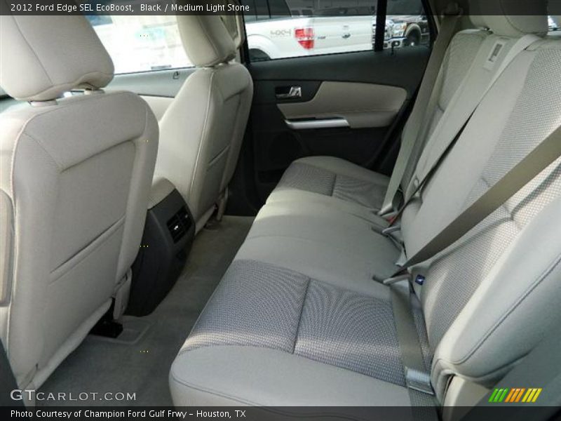 Black / Medium Light Stone 2012 Ford Edge SEL EcoBoost