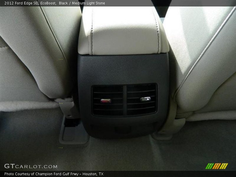 Black / Medium Light Stone 2012 Ford Edge SEL EcoBoost