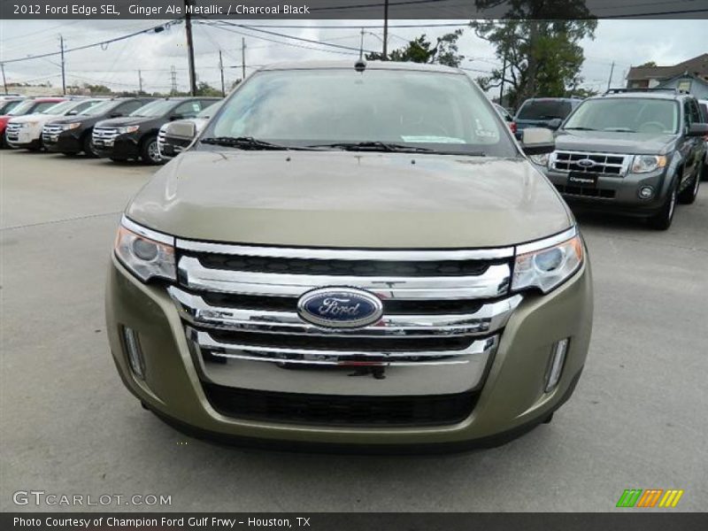 Ginger Ale Metallic / Charcoal Black 2012 Ford Edge SEL