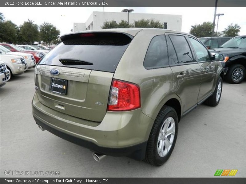 Ginger Ale Metallic / Charcoal Black 2012 Ford Edge SEL