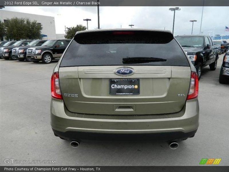 Ginger Ale Metallic / Charcoal Black 2012 Ford Edge SEL