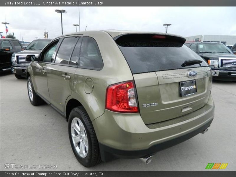 Ginger Ale Metallic / Charcoal Black 2012 Ford Edge SEL