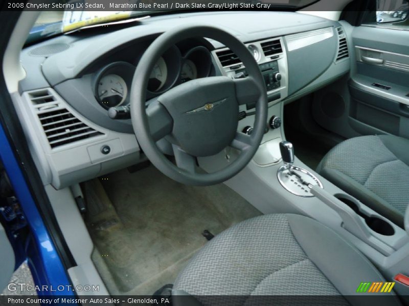 Marathon Blue Pearl / Dark Slate Gray/Light Slate Gray 2008 Chrysler Sebring LX Sedan