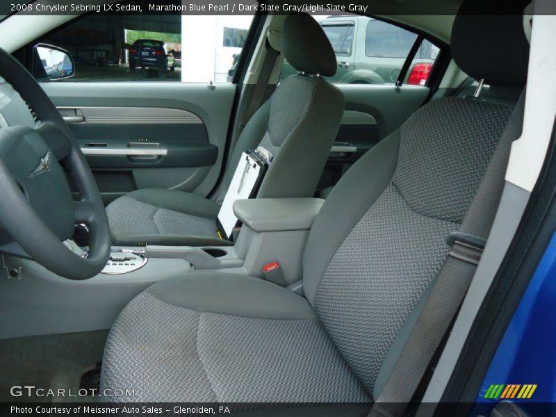 Marathon Blue Pearl / Dark Slate Gray/Light Slate Gray 2008 Chrysler Sebring LX Sedan
