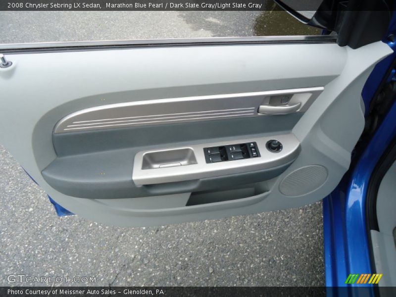 Marathon Blue Pearl / Dark Slate Gray/Light Slate Gray 2008 Chrysler Sebring LX Sedan