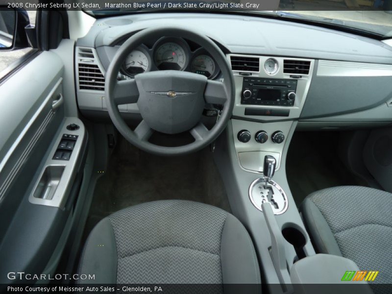 Marathon Blue Pearl / Dark Slate Gray/Light Slate Gray 2008 Chrysler Sebring LX Sedan