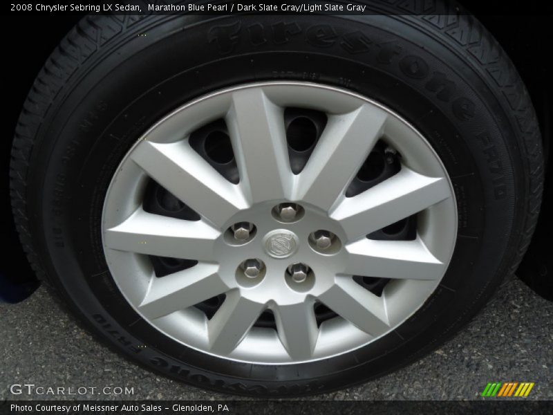 Marathon Blue Pearl / Dark Slate Gray/Light Slate Gray 2008 Chrysler Sebring LX Sedan