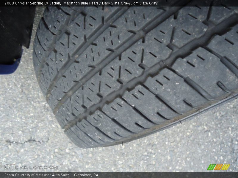 Marathon Blue Pearl / Dark Slate Gray/Light Slate Gray 2008 Chrysler Sebring LX Sedan