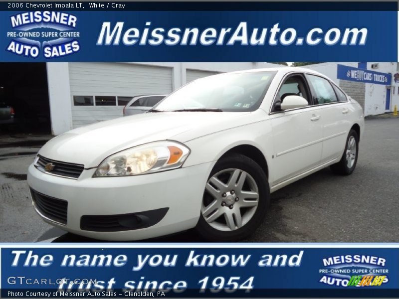 White / Gray 2006 Chevrolet Impala LT