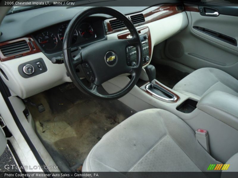 White / Gray 2006 Chevrolet Impala LT