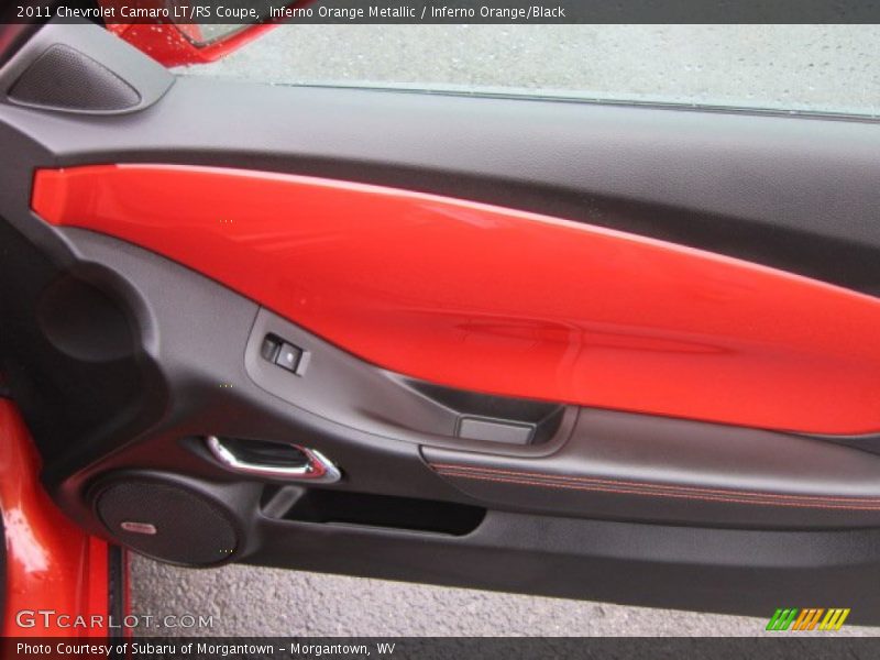 Inferno Orange Metallic / Inferno Orange/Black 2011 Chevrolet Camaro LT/RS Coupe