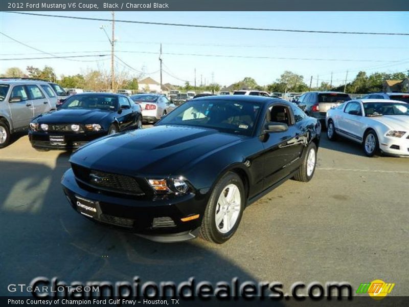 Black / Charcoal Black 2012 Ford Mustang V6 Coupe