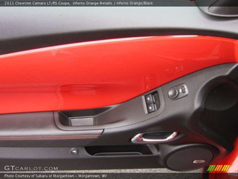 Inferno Orange Metallic / Inferno Orange/Black 2011 Chevrolet Camaro LT/RS Coupe
