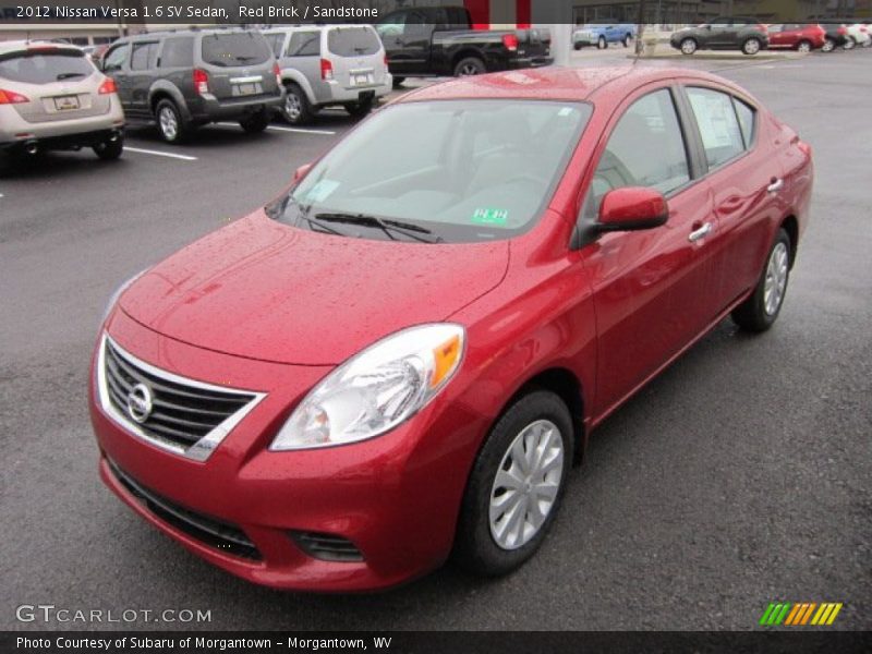 Red Brick / Sandstone 2012 Nissan Versa 1.6 SV Sedan
