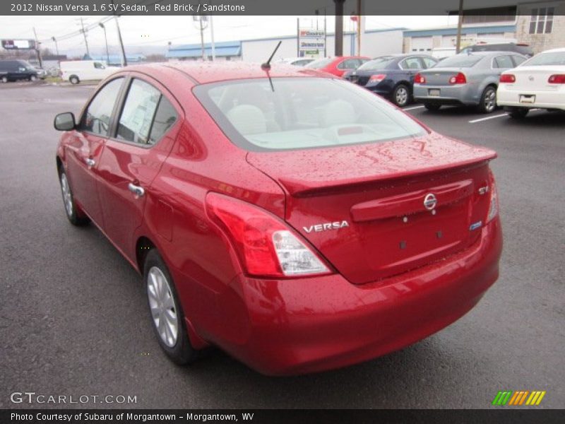 Red Brick / Sandstone 2012 Nissan Versa 1.6 SV Sedan