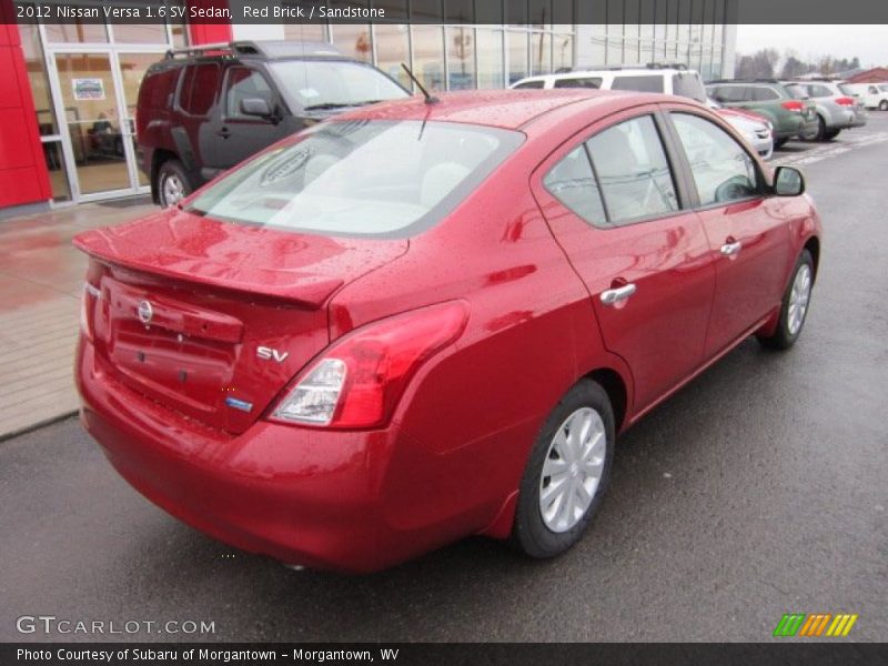 Red Brick / Sandstone 2012 Nissan Versa 1.6 SV Sedan