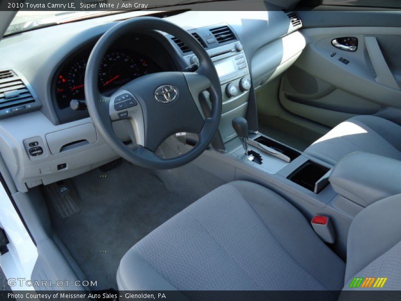 Super White / Ash Gray 2010 Toyota Camry LE