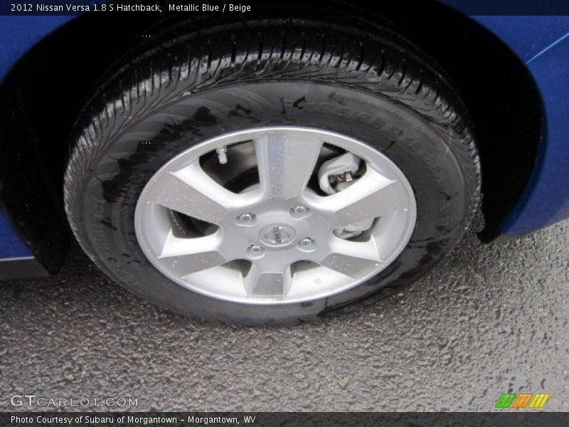Metallic Blue / Beige 2012 Nissan Versa 1.8 S Hatchback