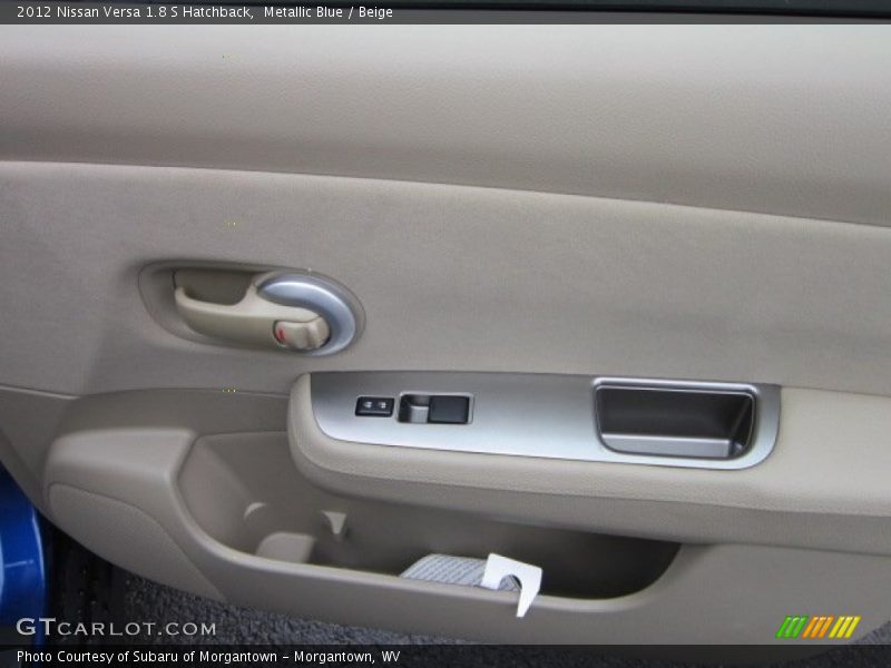 Metallic Blue / Beige 2012 Nissan Versa 1.8 S Hatchback