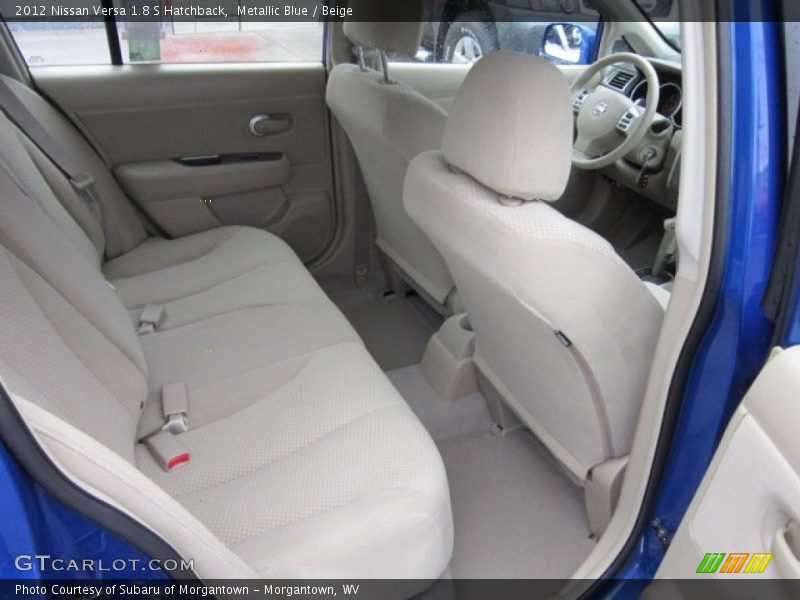 Metallic Blue / Beige 2012 Nissan Versa 1.8 S Hatchback