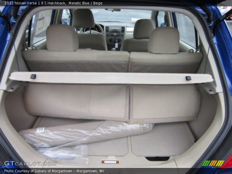Metallic Blue / Beige 2012 Nissan Versa 1.8 S Hatchback