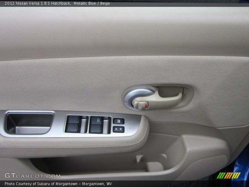 Metallic Blue / Beige 2012 Nissan Versa 1.8 S Hatchback
