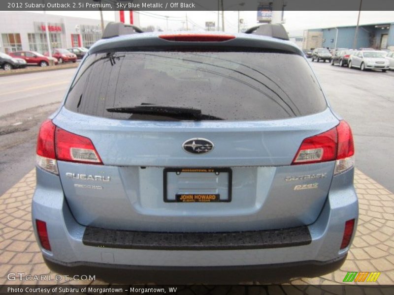 Sky Blue Metallic / Off Black 2012 Subaru Outback 2.5i Premium