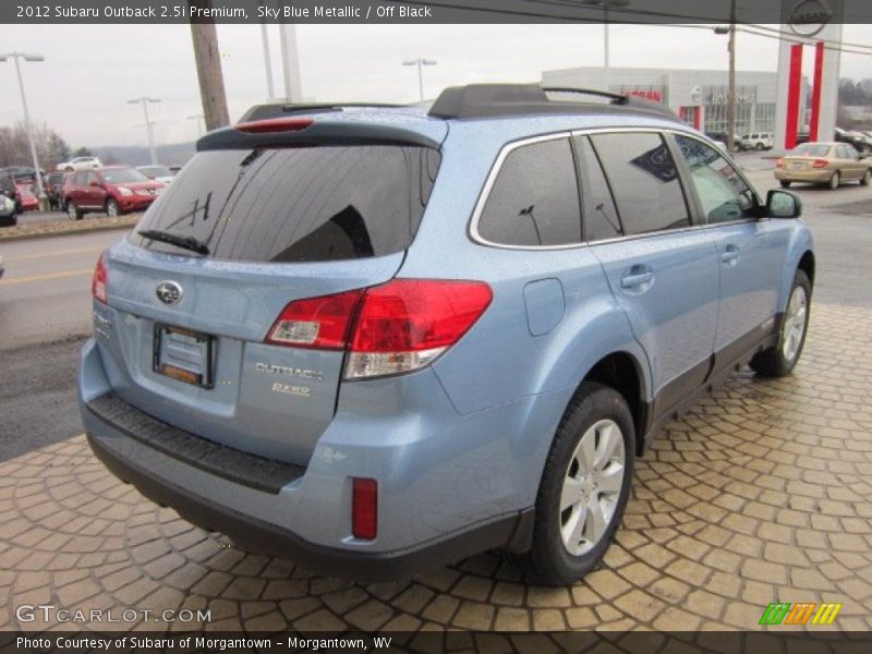 Sky Blue Metallic / Off Black 2012 Subaru Outback 2.5i Premium