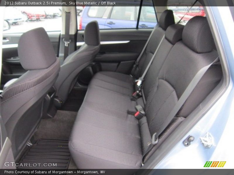 Sky Blue Metallic / Off Black 2012 Subaru Outback 2.5i Premium