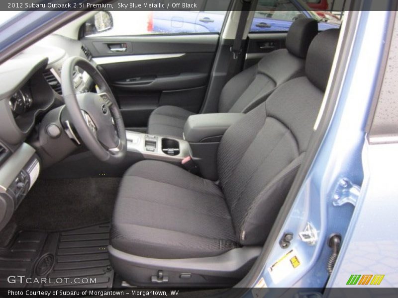 Sky Blue Metallic / Off Black 2012 Subaru Outback 2.5i Premium
