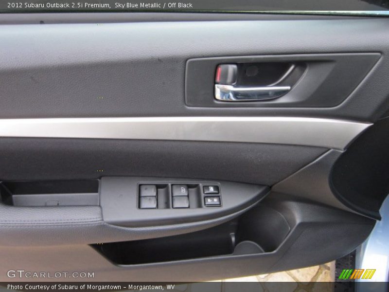 Sky Blue Metallic / Off Black 2012 Subaru Outback 2.5i Premium